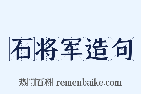 石将军造句是什么意思的图片